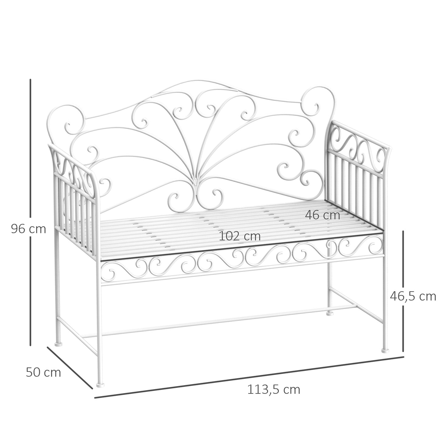 Heavy-Duty Garden Bench