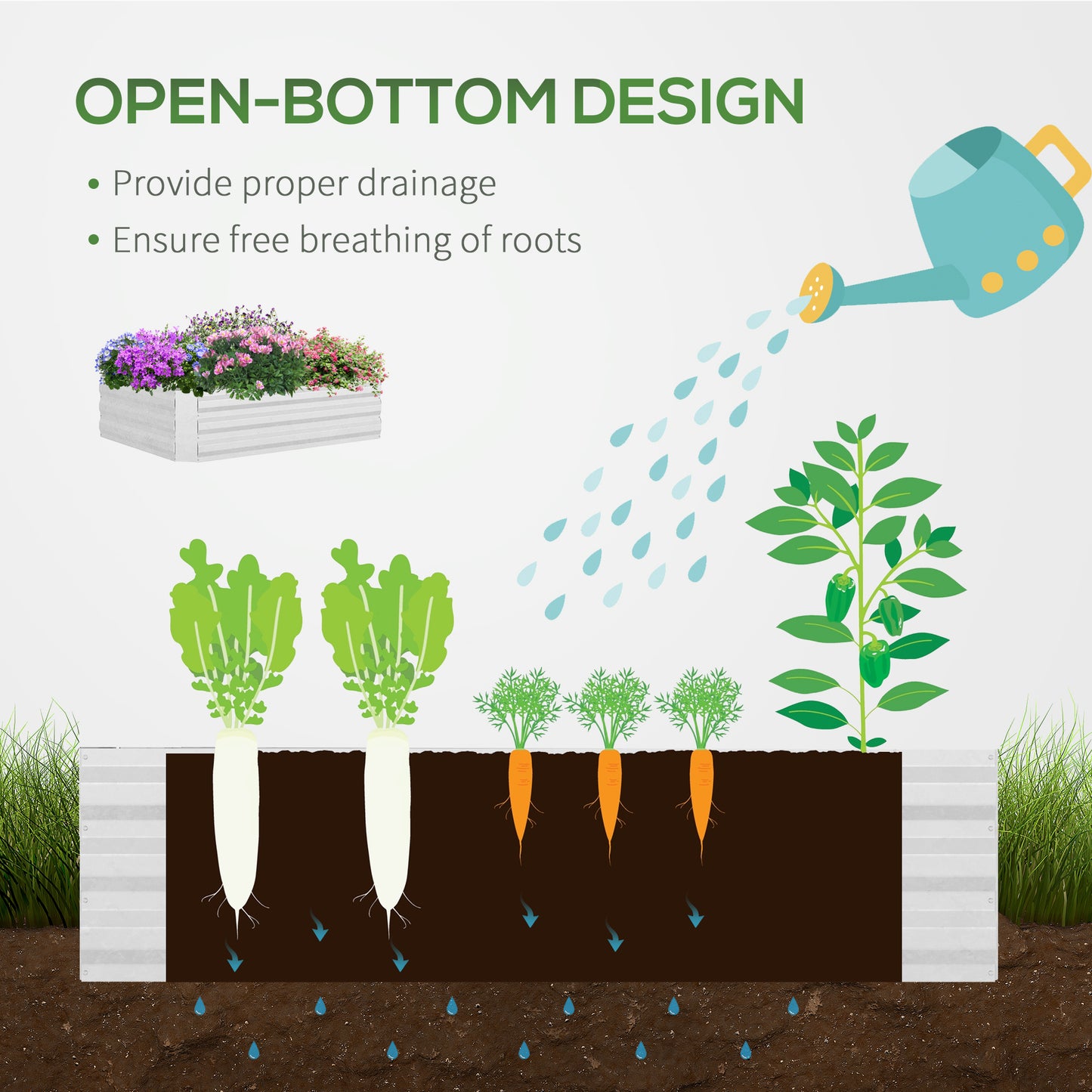 Raised Garden Bed with Greenhouse