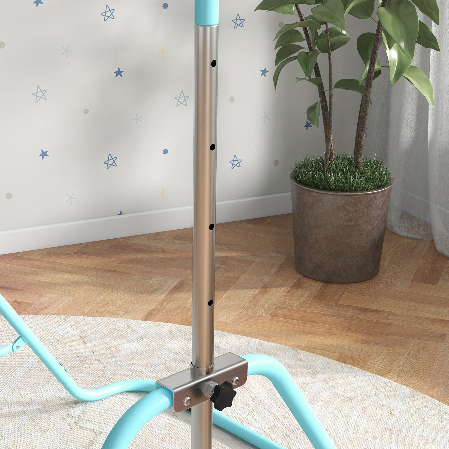 Kids Gymnastic Bar, with Adjustable Height, Foldable Horizontal Bars