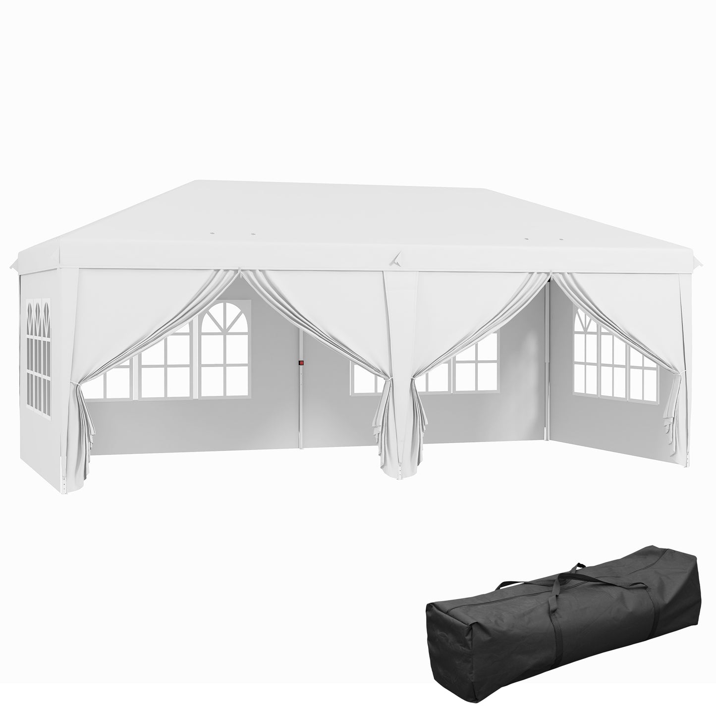 3 x 6 m Garden Pop Up Gazebo, Wedding Party Tent Marquee