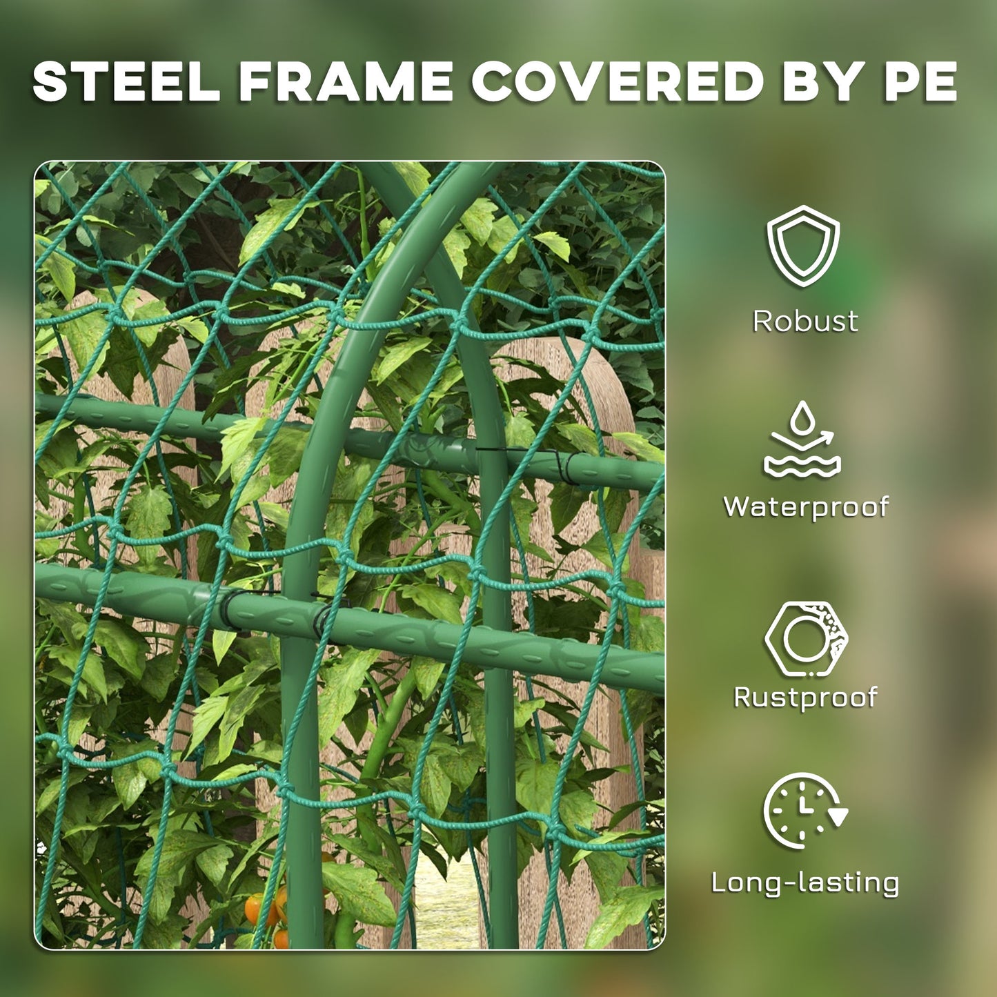 183 cm Tall Metal Garden Trellis