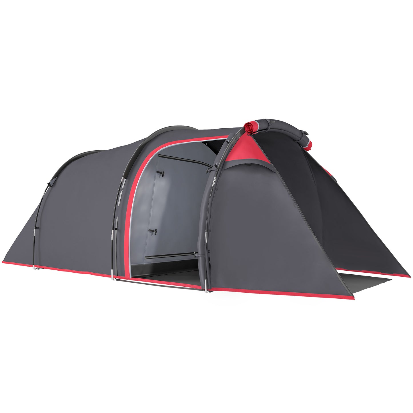 2-3 Person Tunnel Tent with Sewn-in Groundsheet, Air Vents, Rainfly