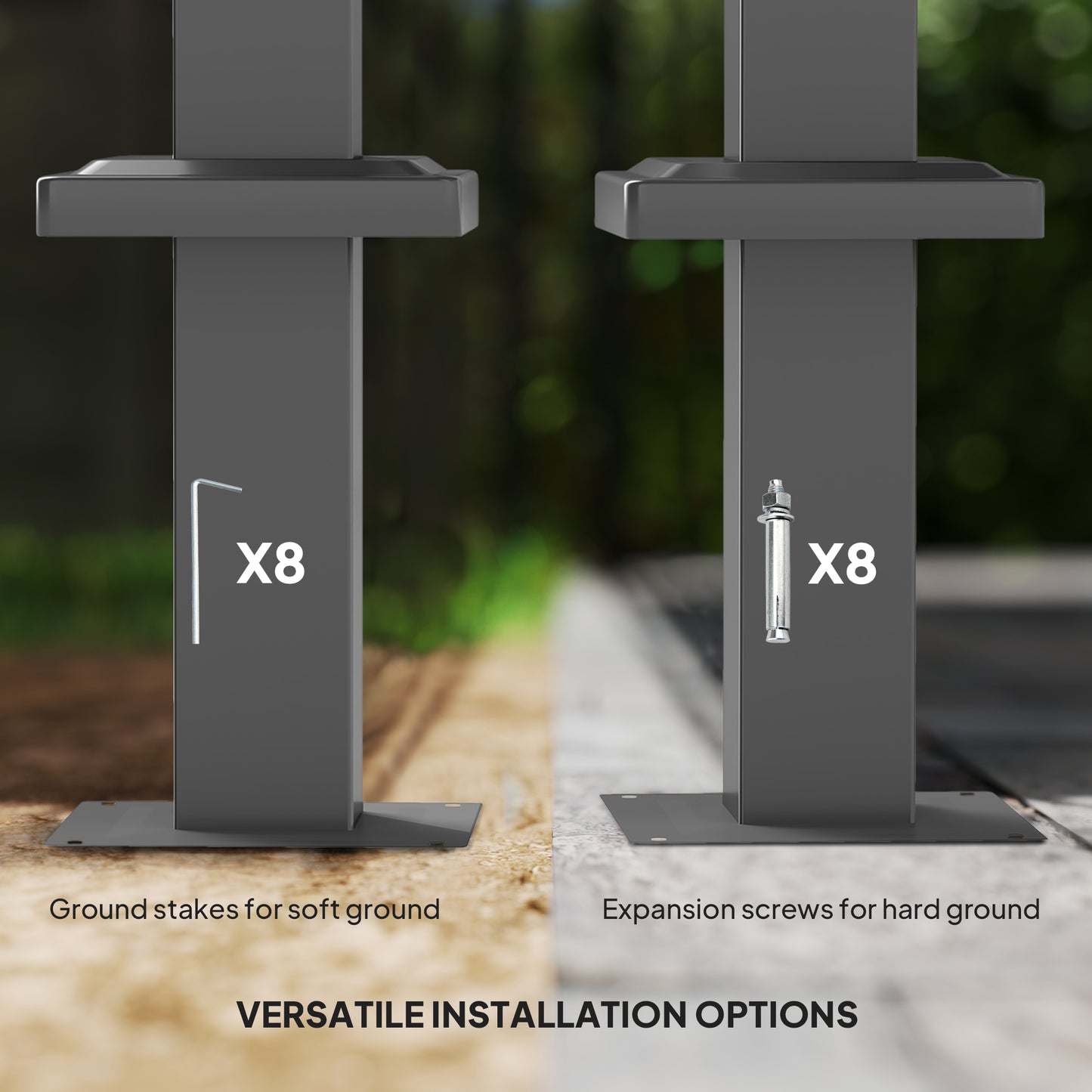 3 x 3m Retractable Roof Metal Pergola