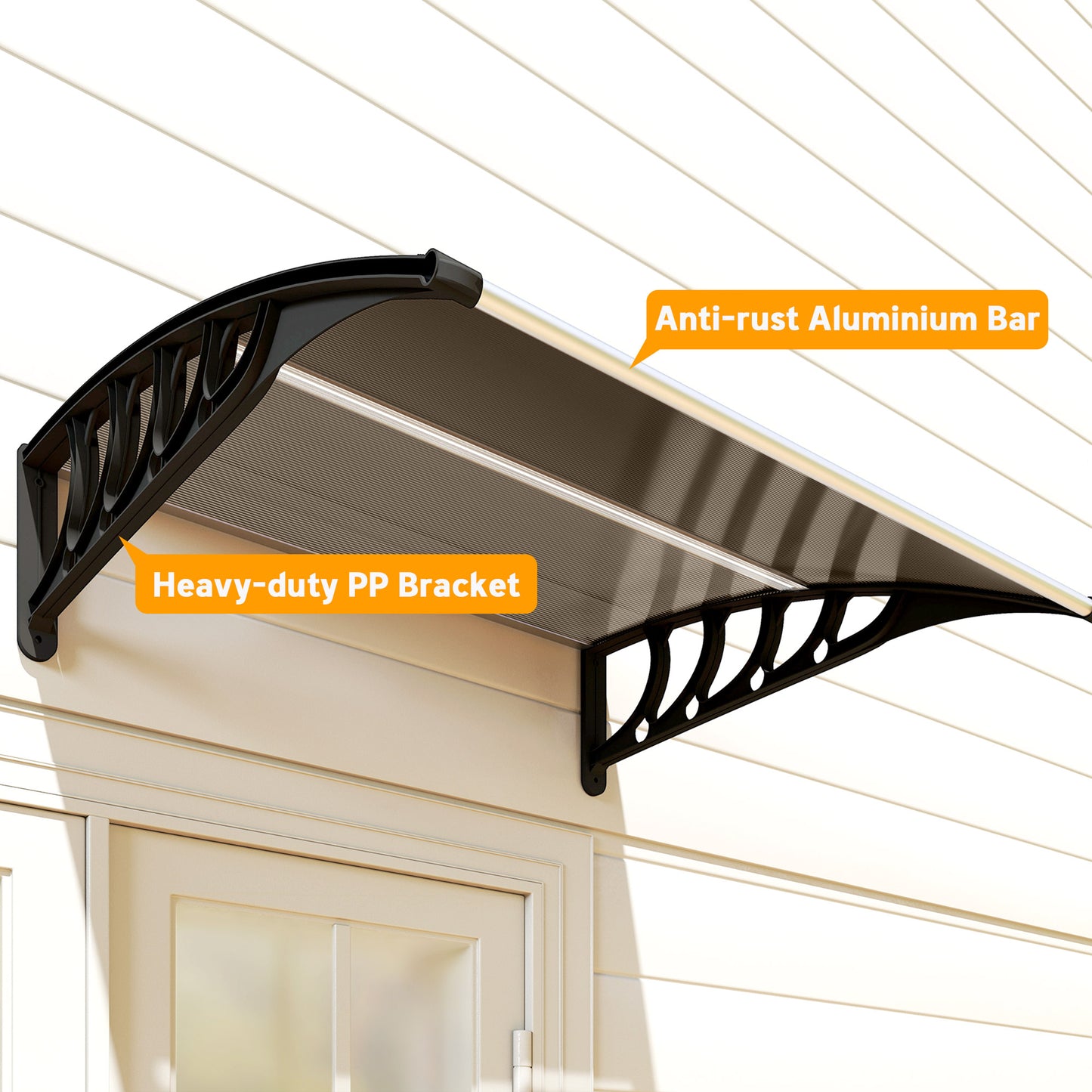Front Door Canopy, Outdoor Awning, Rain Shelter for Window