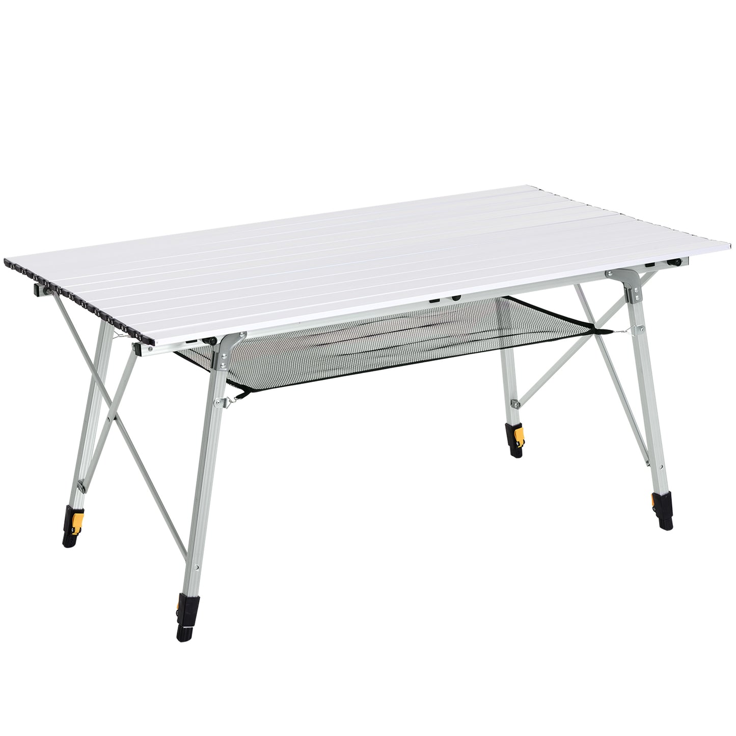 4FT Folding Aluminium Picnic Table Portable Camping BBQ Table Roll
