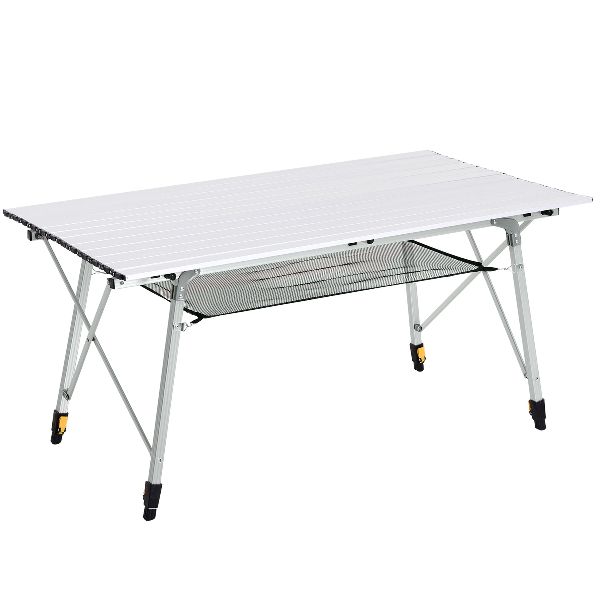 4FT Folding Aluminium Picnic Table Portable Camping BBQ Table Roll