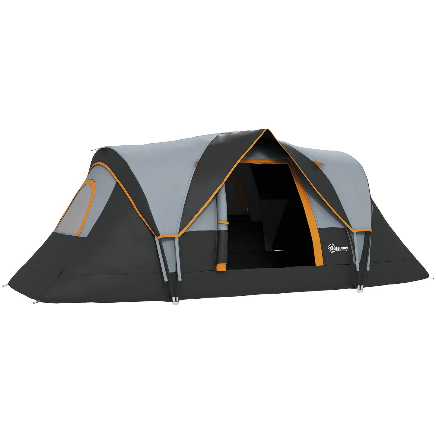 5-6 Man Dome Camping Tent - Light Grey and