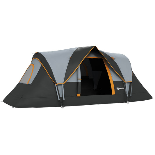 5-6 Man Dome Camping Tent - Light Grey and