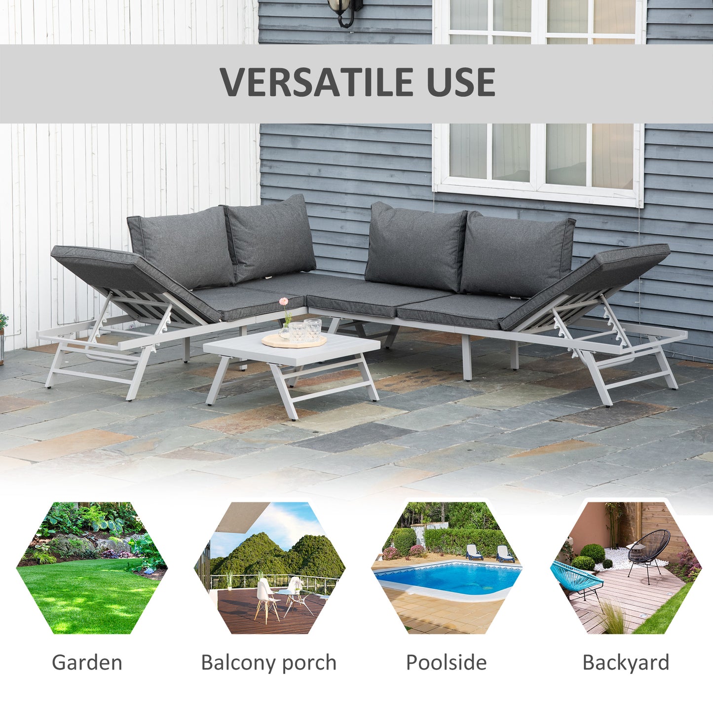 3 Pieces Garden Furniture Sets