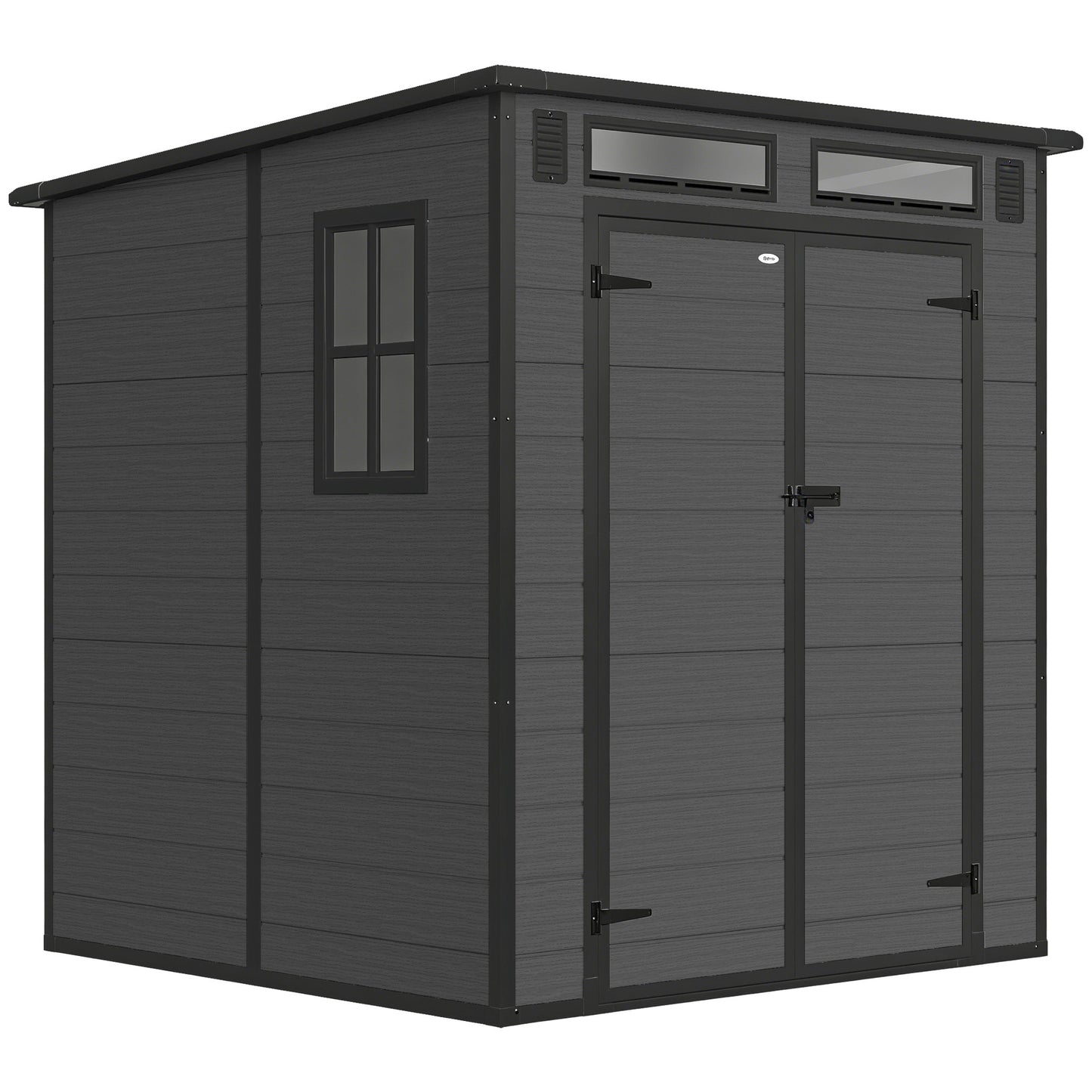 6 x 6 ft Plastic Garden Shed