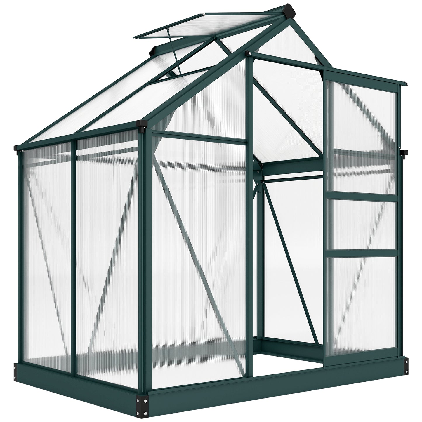 6 x 4ft Polycarbonate Greenhouse