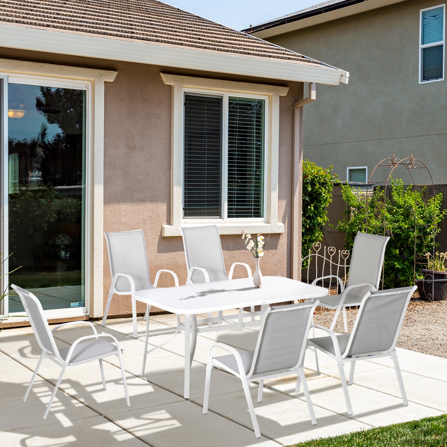 Seven-Piece Outdoor Dining Set
