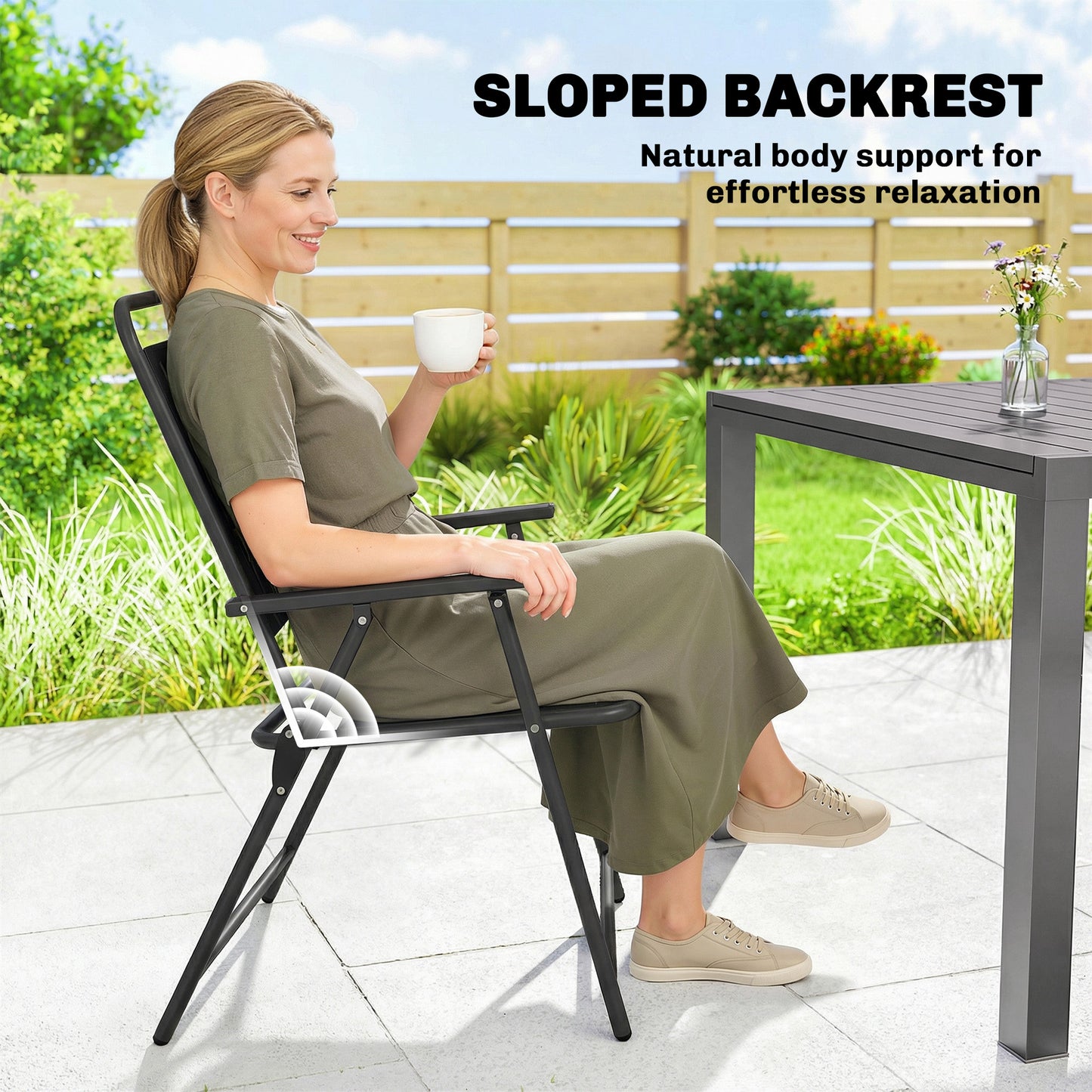 Folding Garden Chairs, Garden Dining Chairs