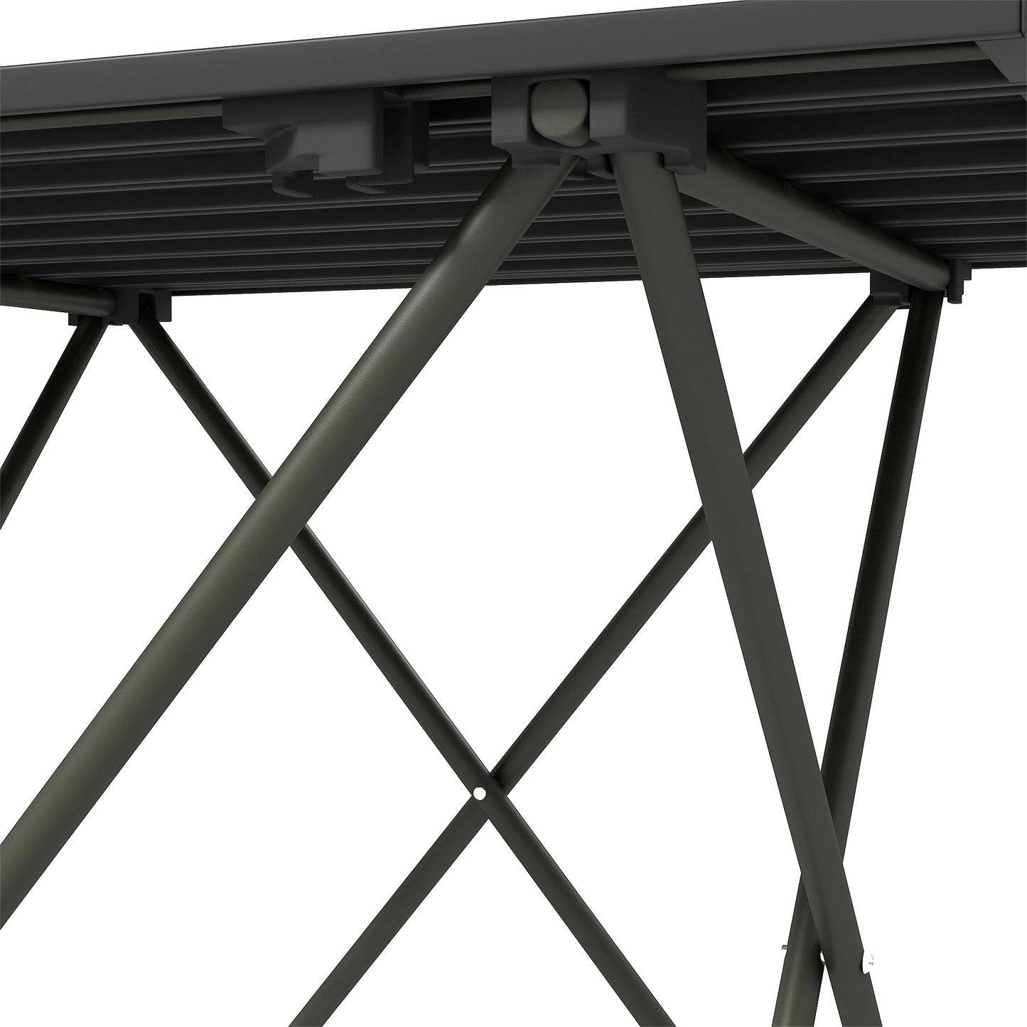 Folding Camping Table, Lightweight Metal Picnic Table with Carry Bag