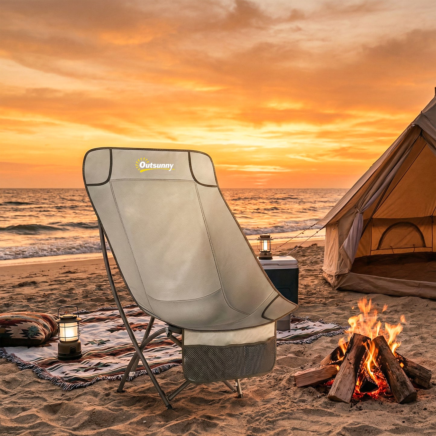 Camping Chair for Adults Heavy Duty Folding Camp Chair