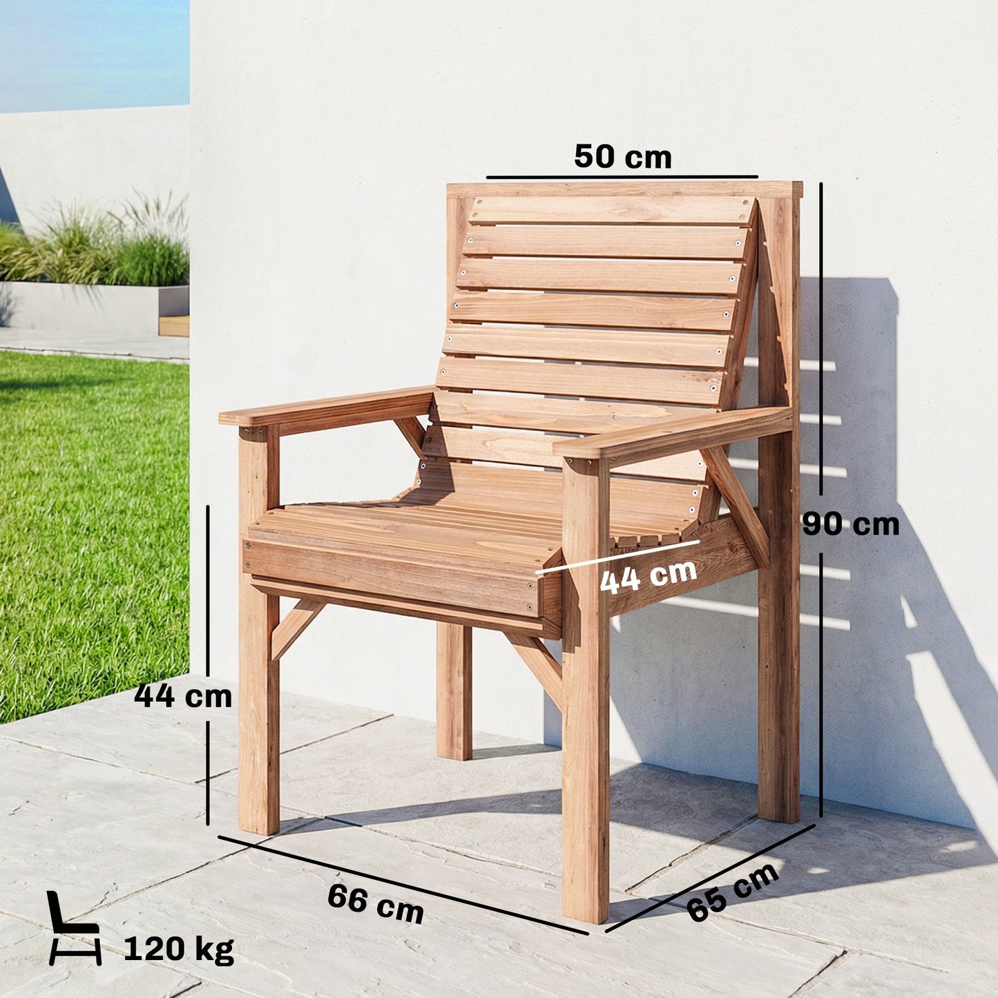 Wooden Garden Dining Chair (1)