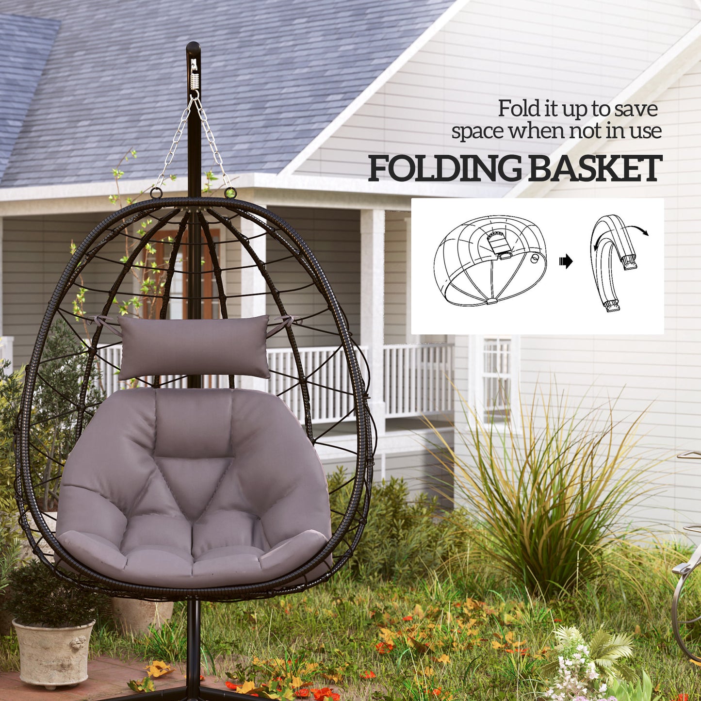 Hanging Egg Chair Outdoor Indoor Garden Swing Chair (6)