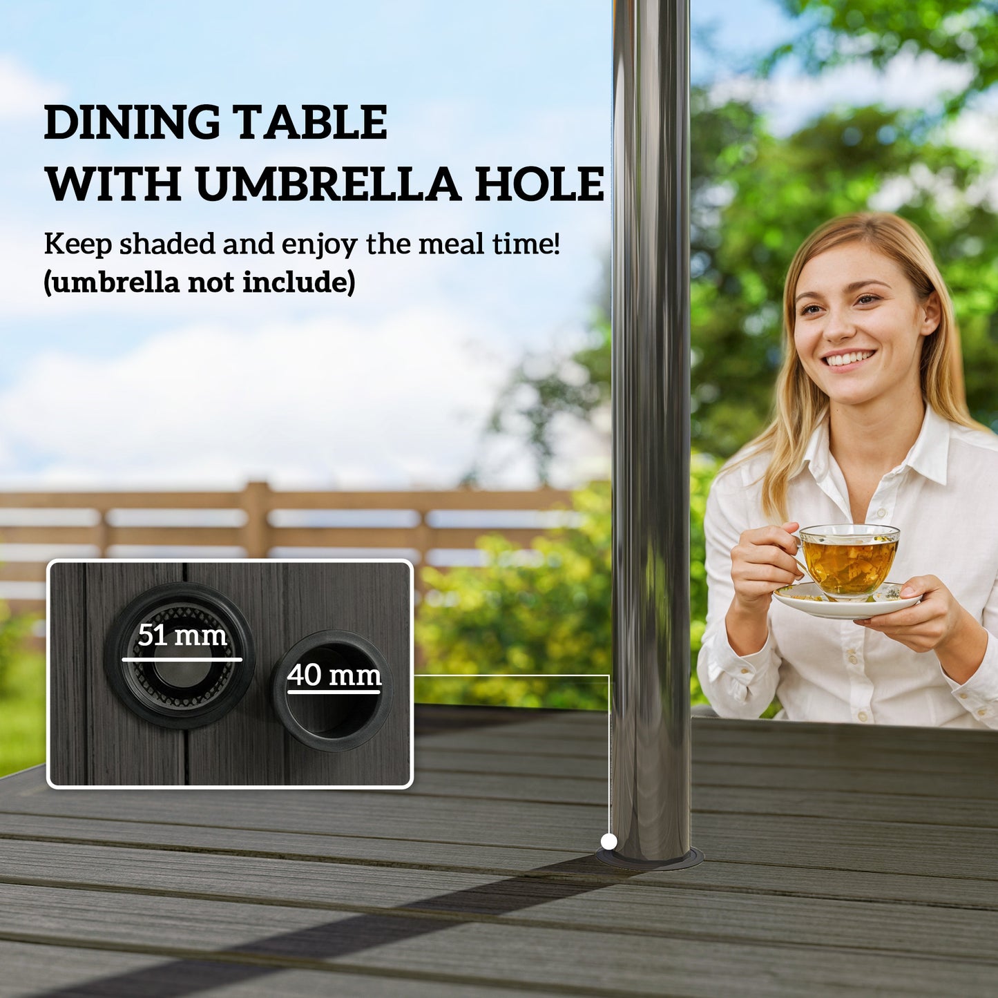 5 Pieces Outdoor Dining Set for 4 (1)