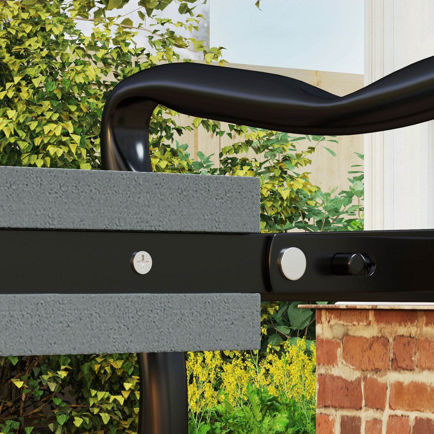 Steel Frame Padded Garden Kneeler, with Tool Bag