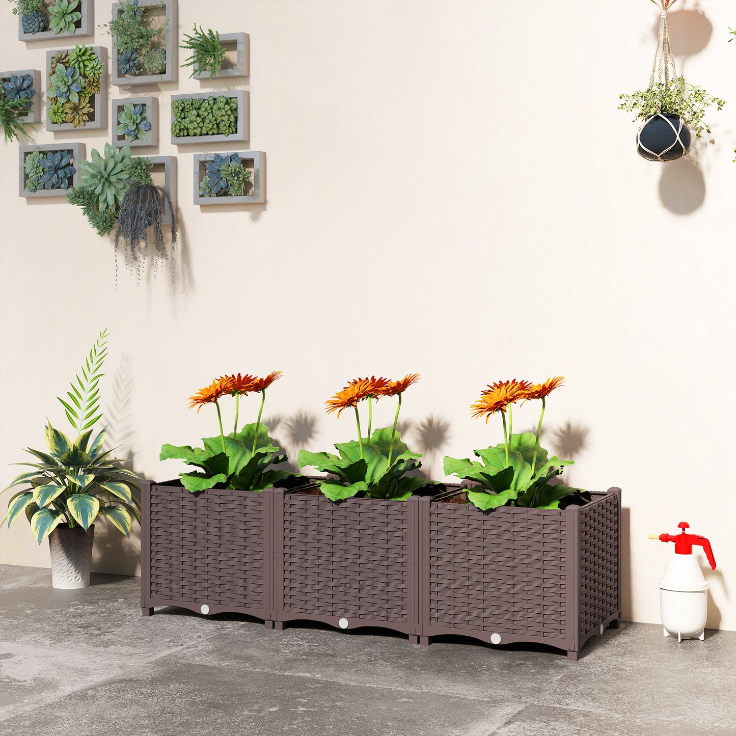 Plastic Raised Garden Bed with Legs (1)