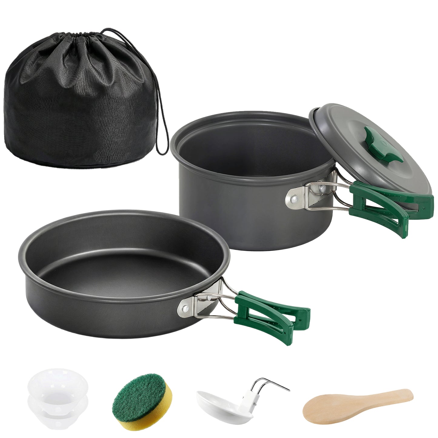 Camping Cookware Set, 8-Piece Ultralight Camping Cooking Kit