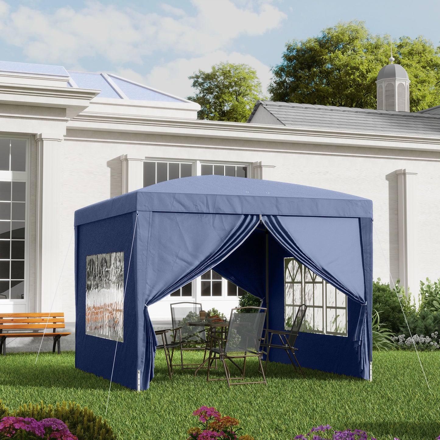 3 x 3 m Garden Pop Up Gazebo, Wedding Party Tent Marquee