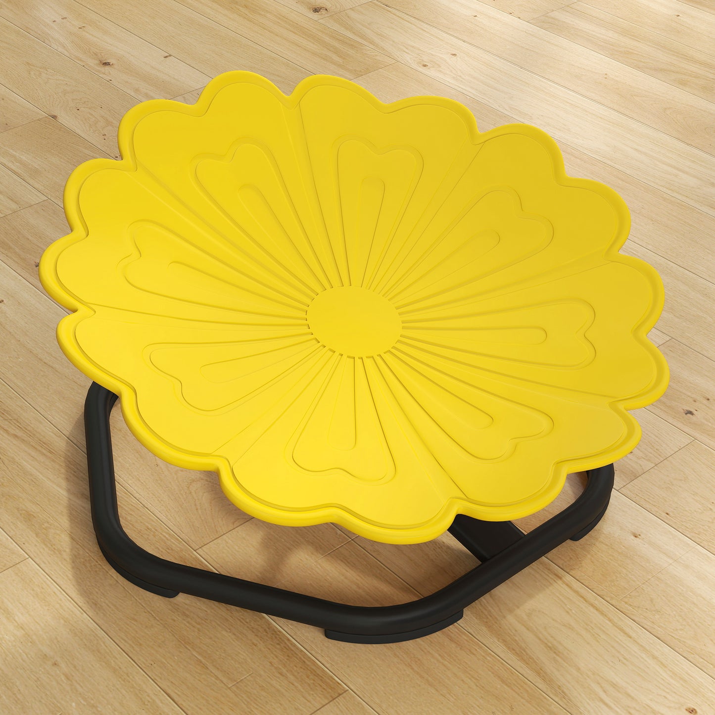 Flower-Shaped Sensory Spinning Chair with Non-Slip Base