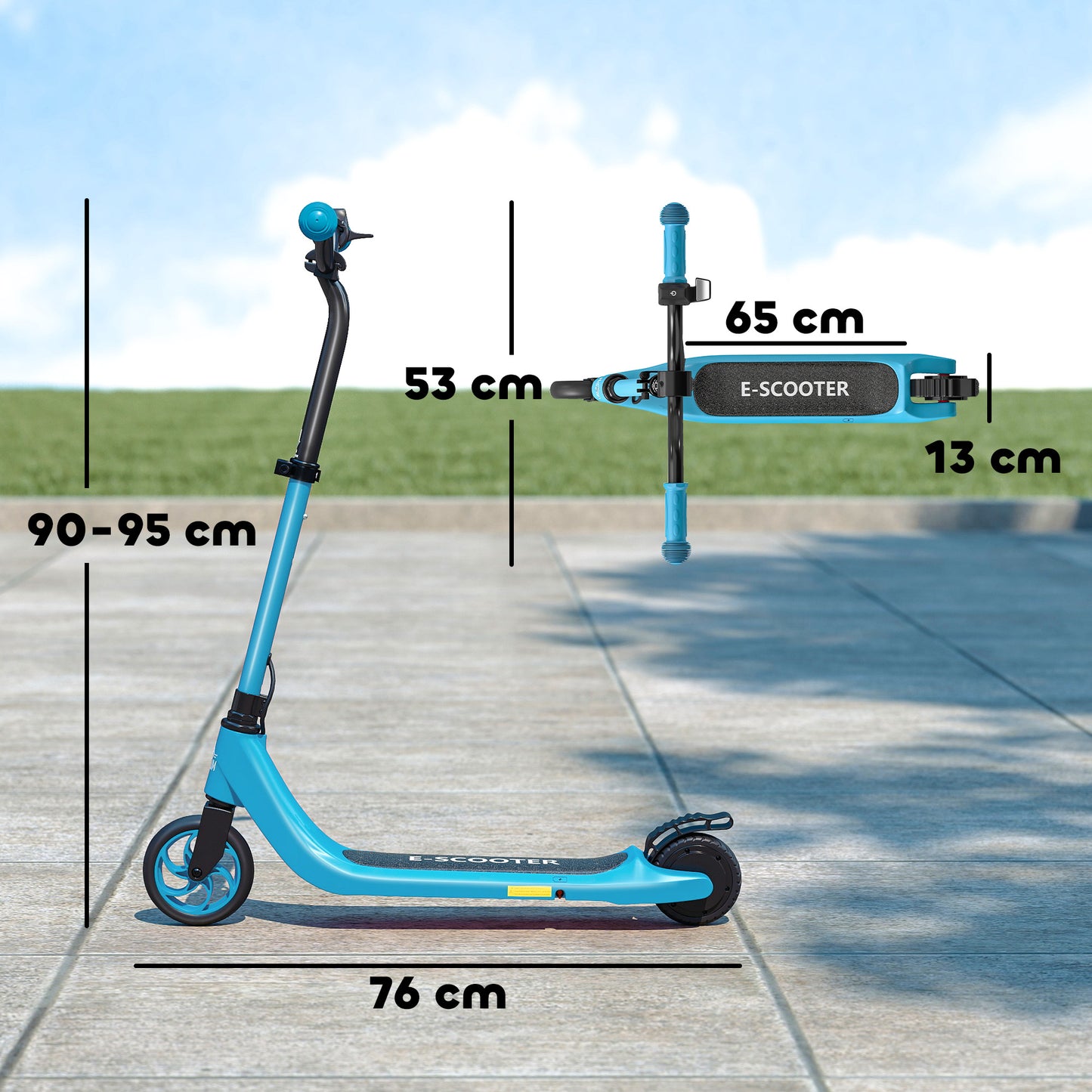 Electric Scooter for Kids 6+, Foldable E Scooter, Up to 8 KM/H