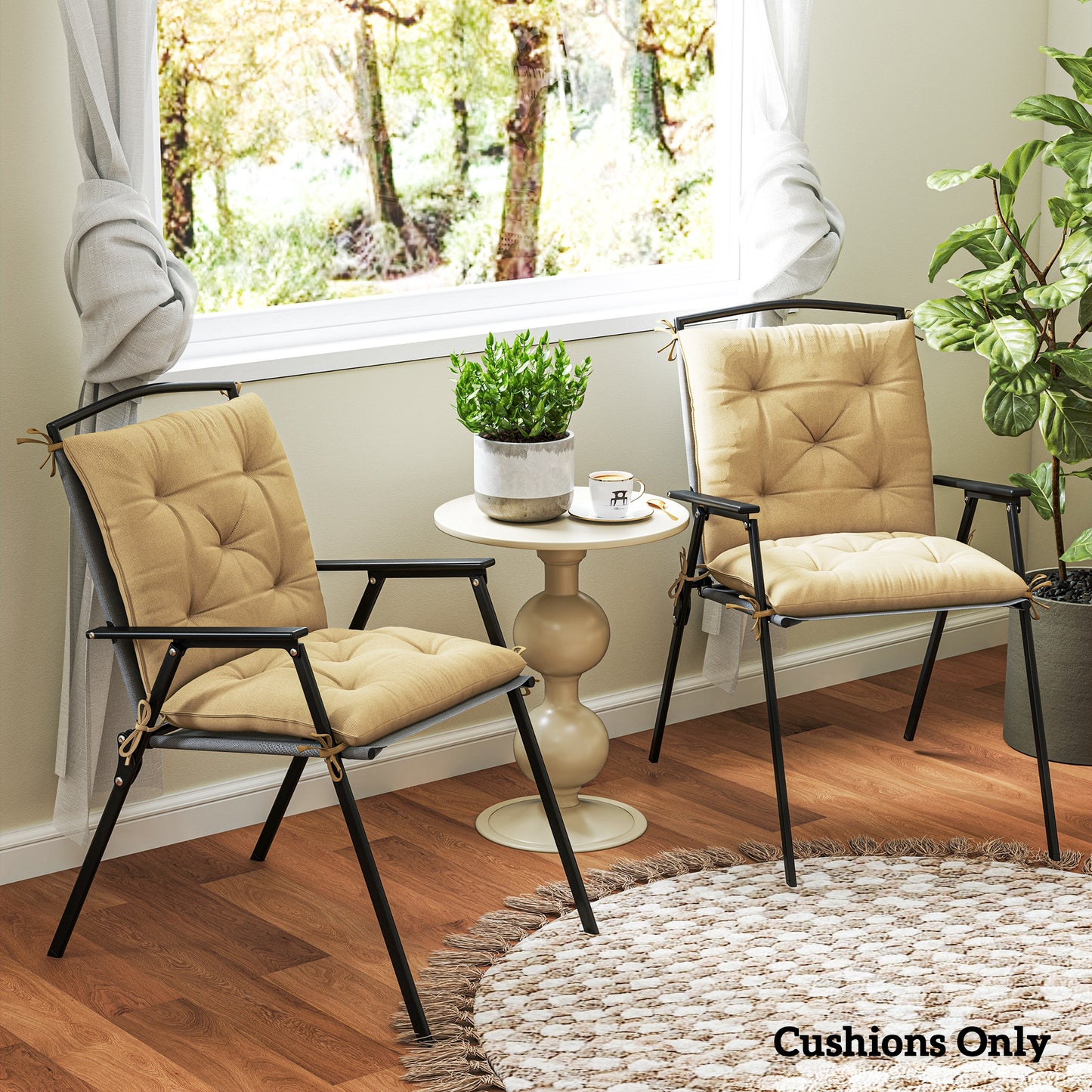 Set of Two Outdoor Seat Cushions
