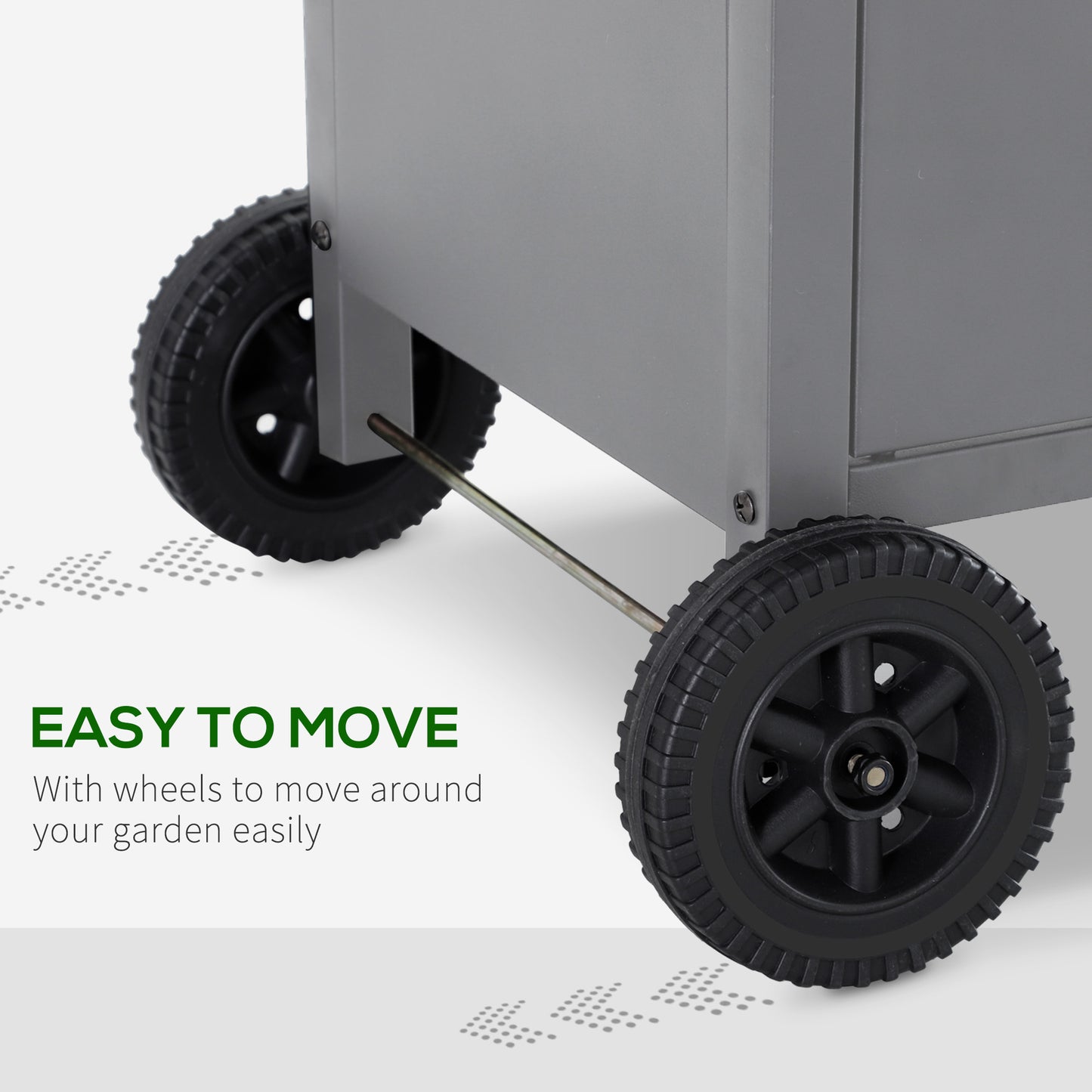 4+1 Burner Gas BBQ Grill, Outdoor Barbecue Trolley with Wheels