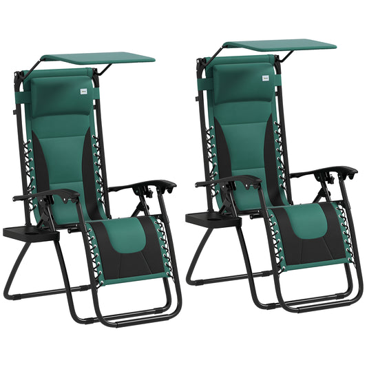 Zero Gravity Lounger Chair Set of 2