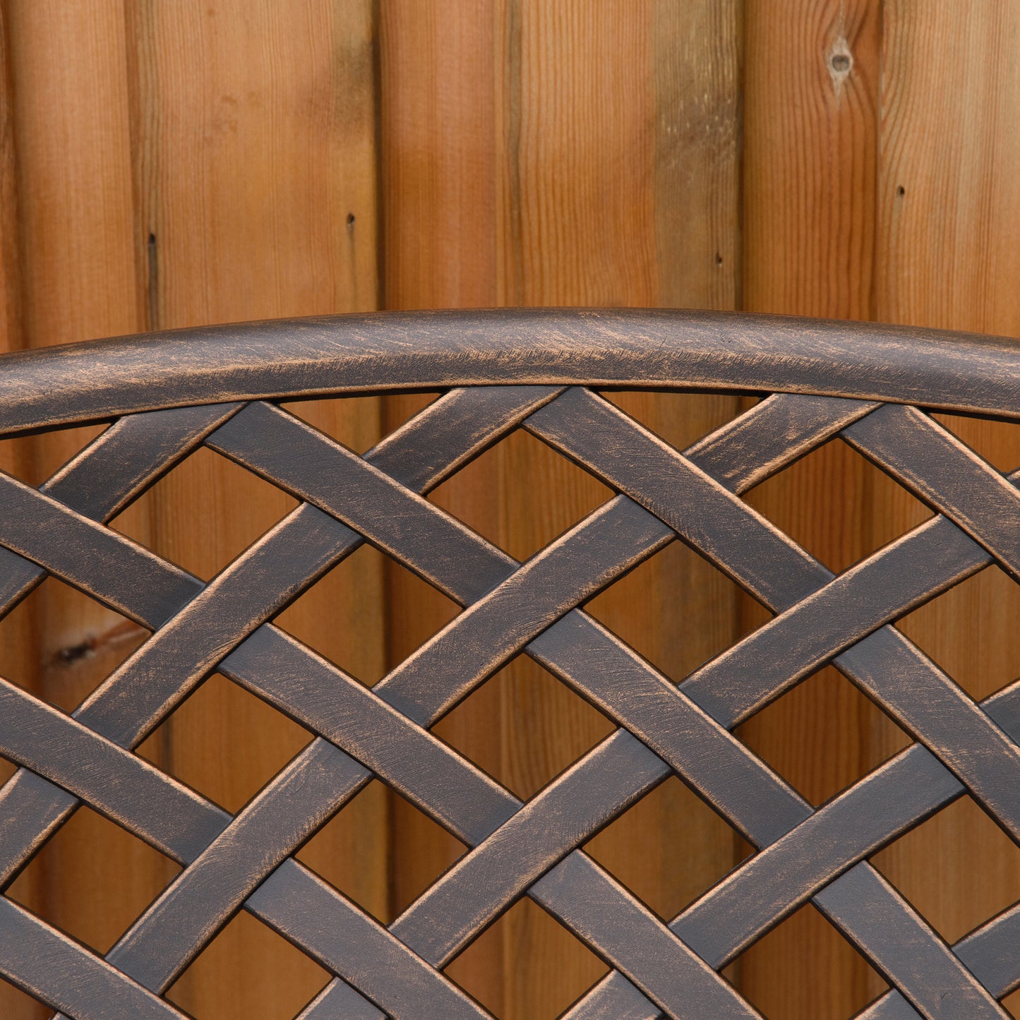 Cast Aluminium Outdoor Garden Bench 2 Seater Antique Patio Loveseat