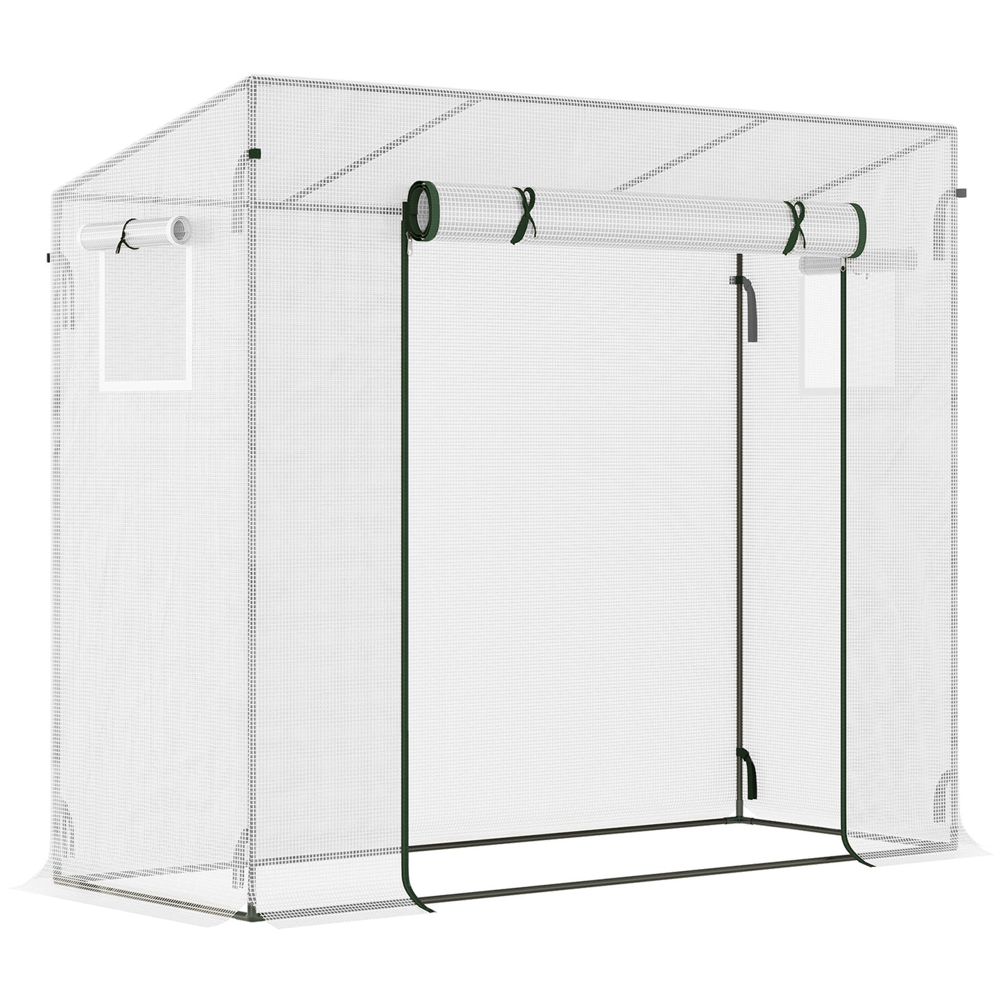 Small Walk-in Garden Greenhouse with Steel Frame