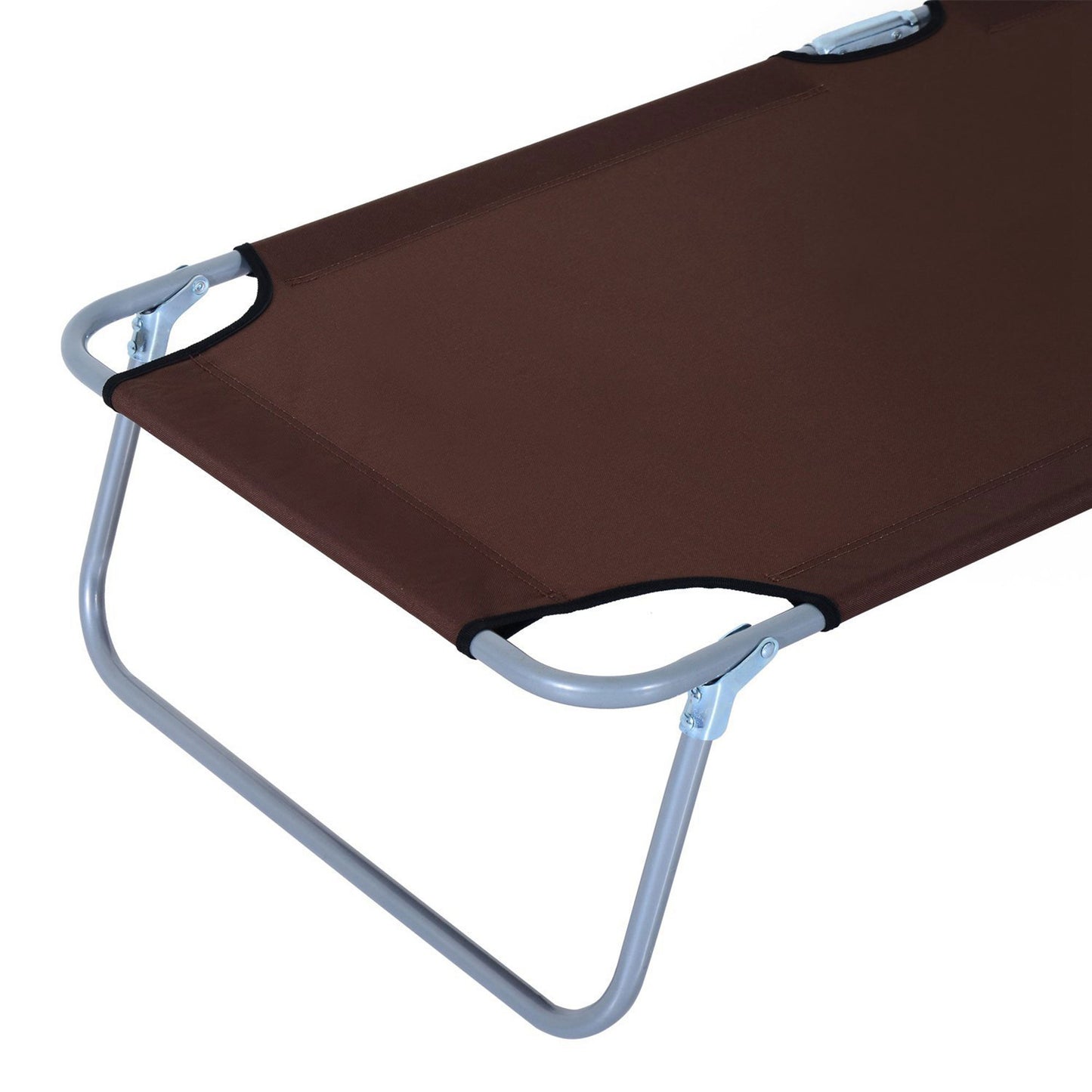 2 Pieces Outdoor Foldable Sun Lounger