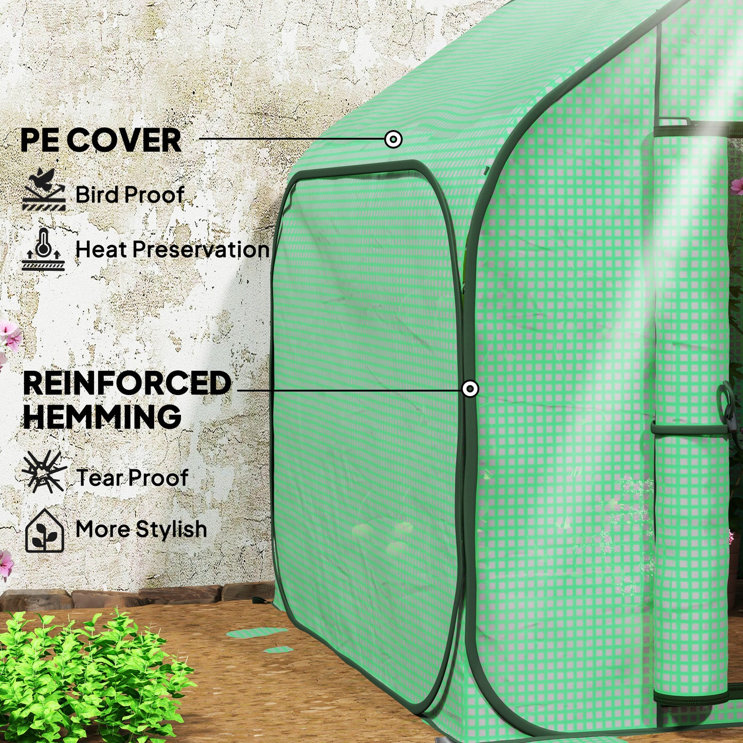150 x 148cm Pop-Up Greenhouse