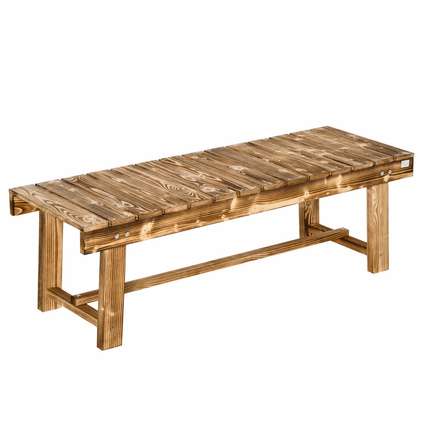 1 Piece 2-seater Outdoor Indoor Wooden Garden Bench Fir Patio