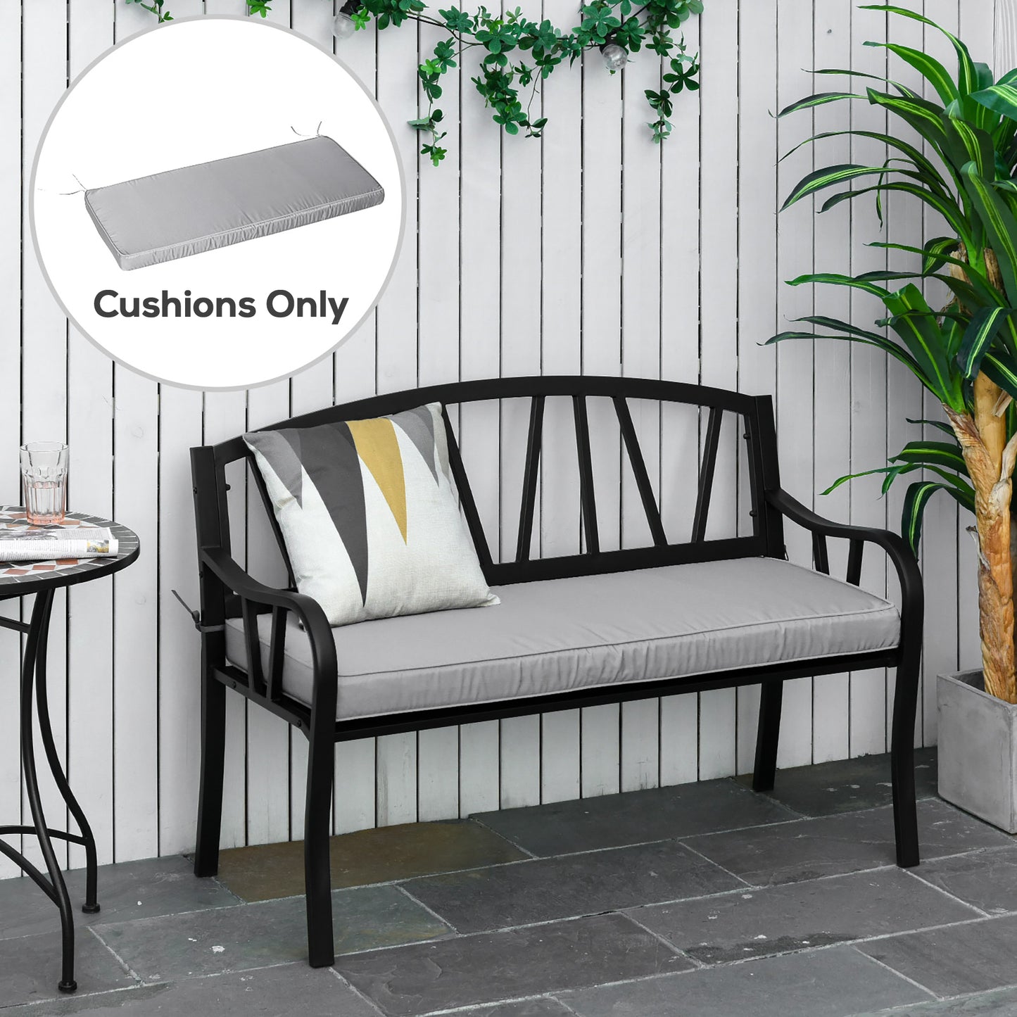 2 Seater Garden Bench Cushion