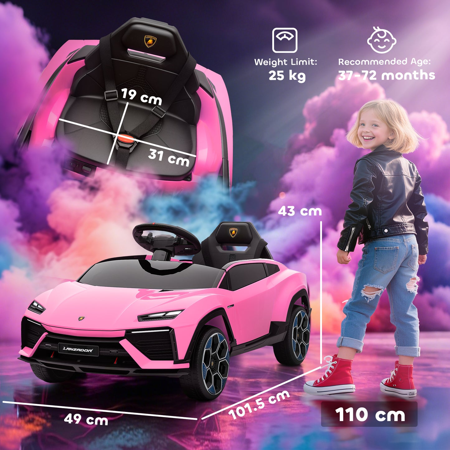 12V Licensed Lamborghini Electric Cars for Kids