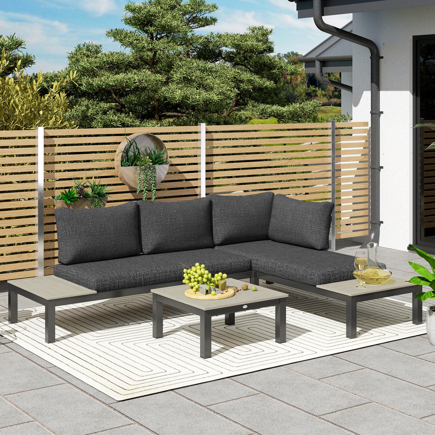 3 Pieces Garden Furniture Set