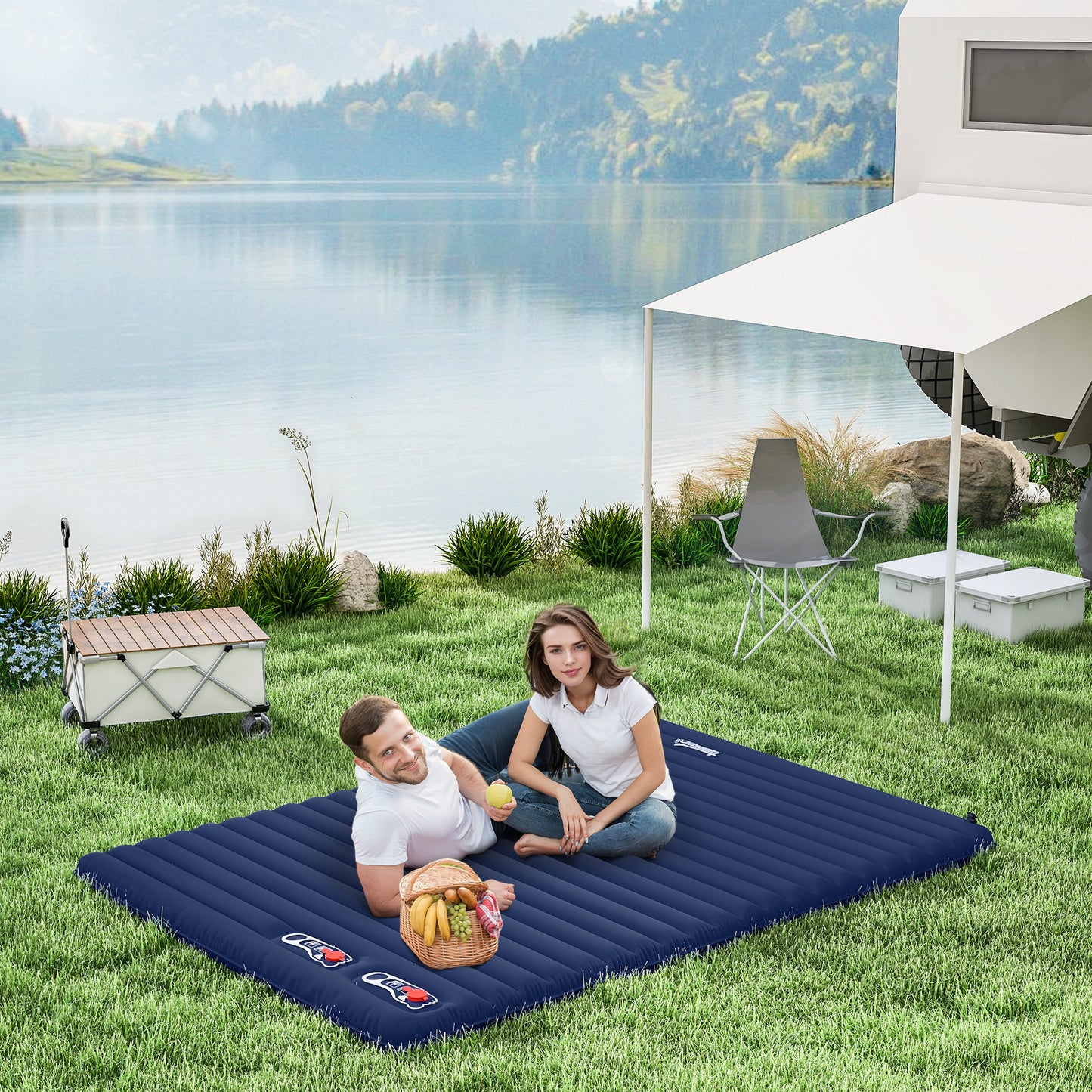 2 Person Camping Inflatable Mattress