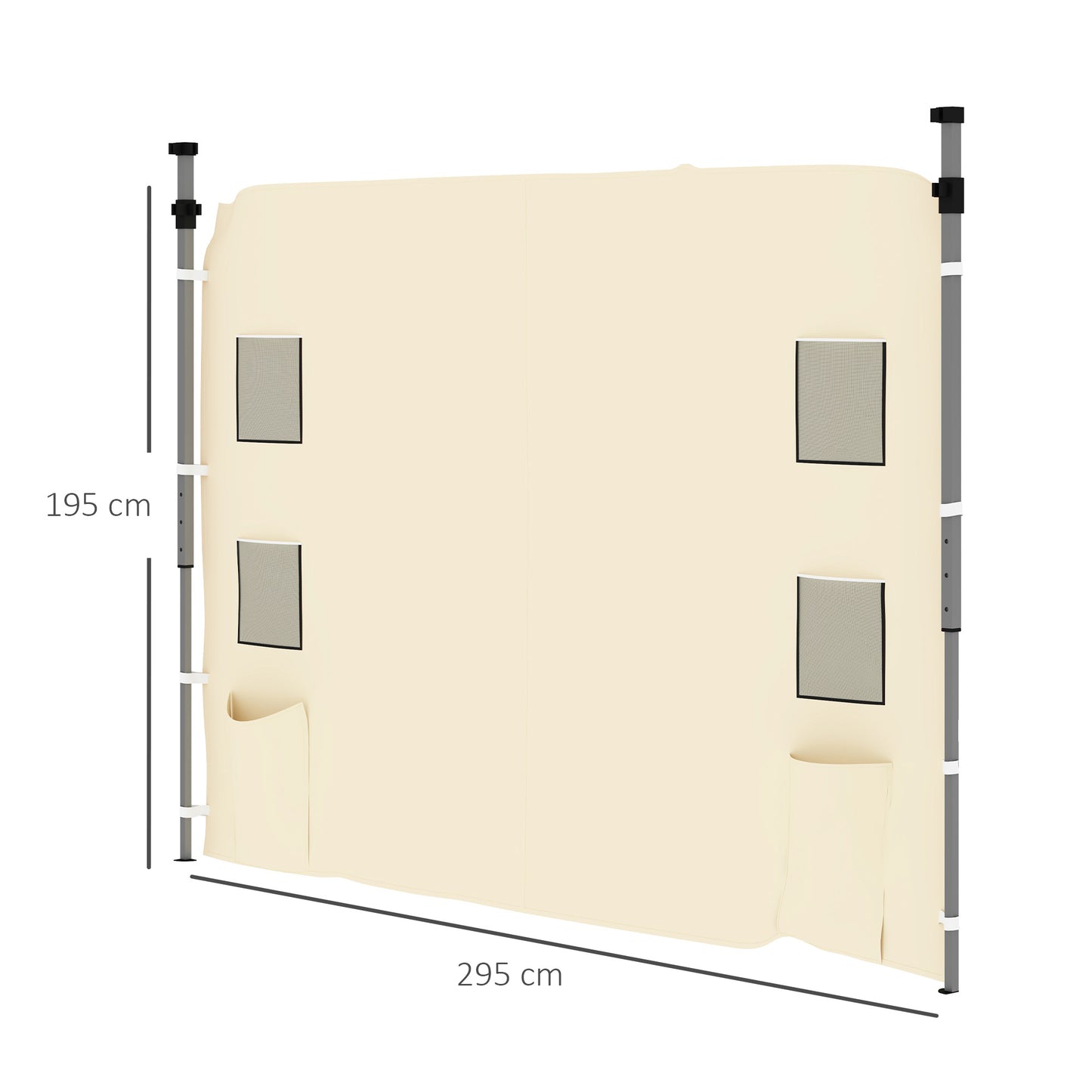 195 x 295cm Replacement Gazebo Sidewall