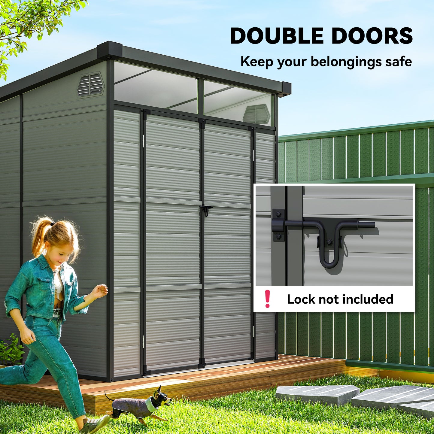 6 x 6ft Outdoor Storage Shed