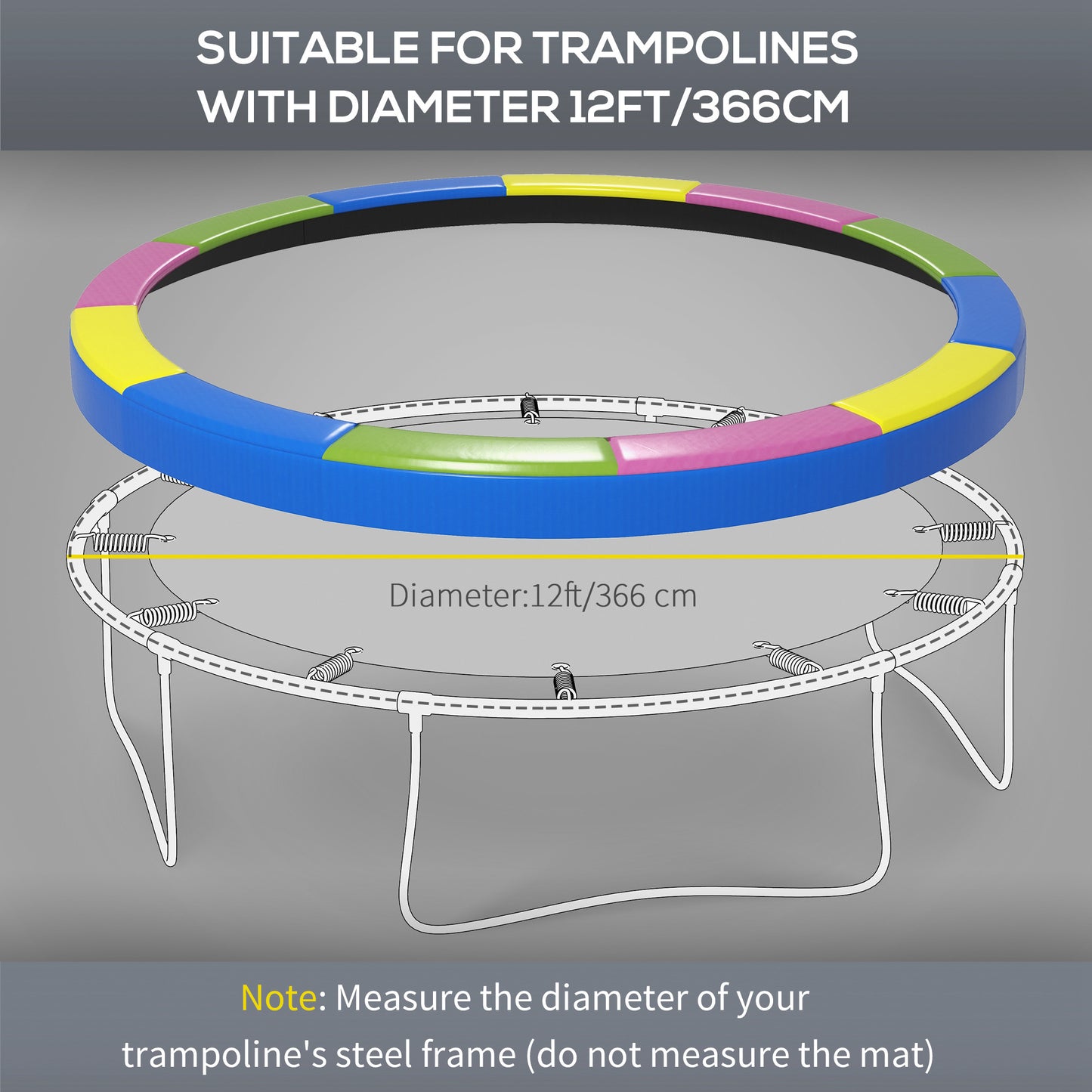 12FT Trampoline Spring Cover
