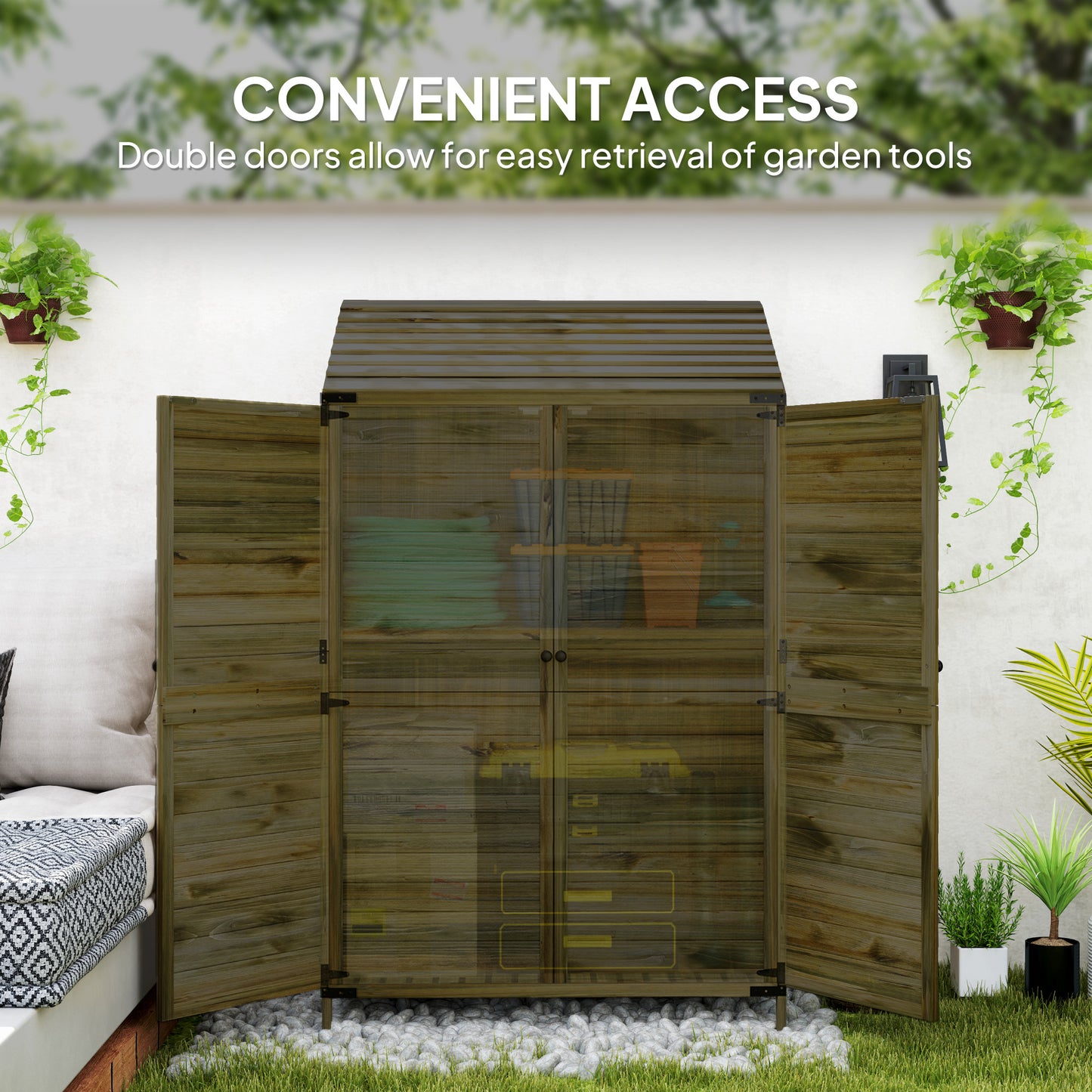 103.5 x 59 cm Wooden Garden Shed (1)