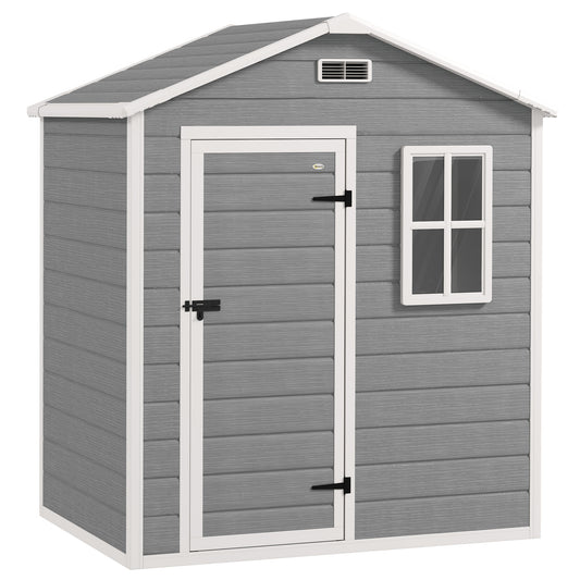 6 x 4ft Plastic Shed with Floor
