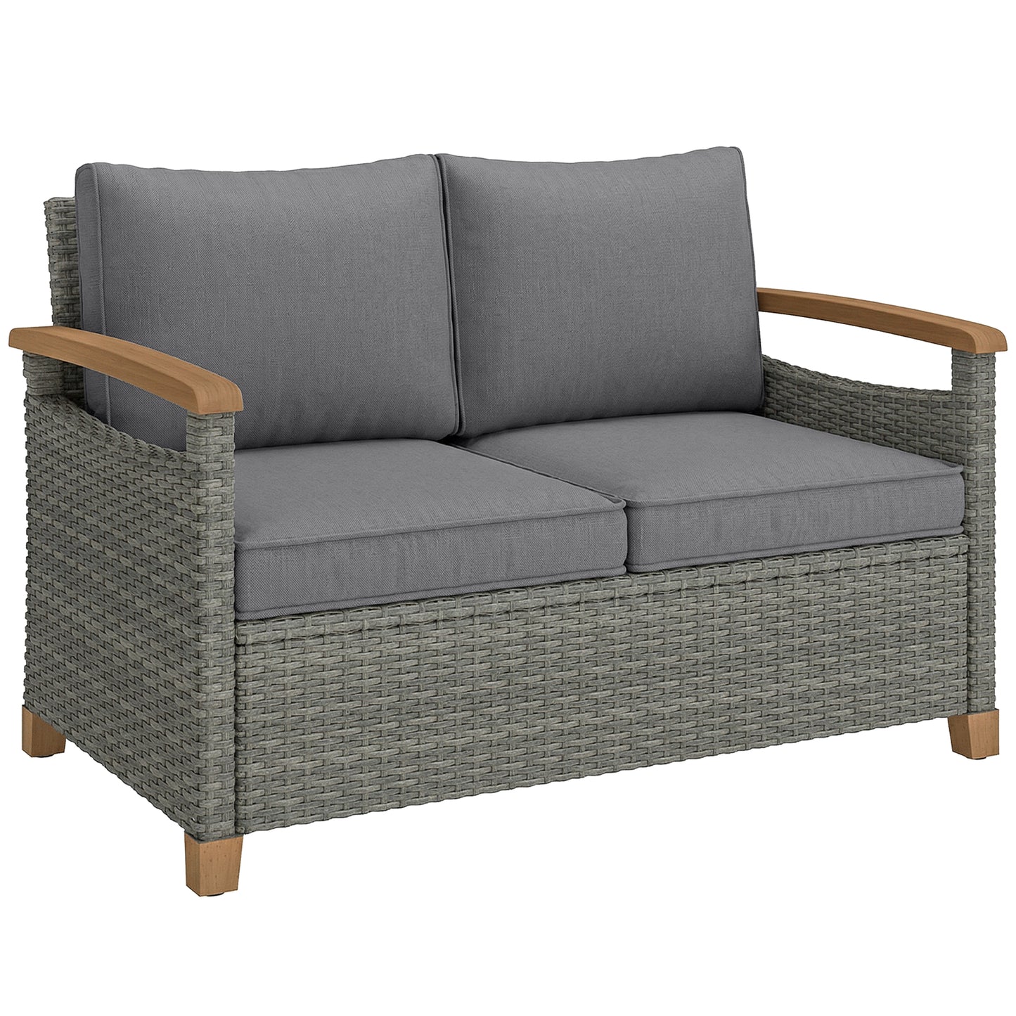 2 Seater Rattan Garden Sofa