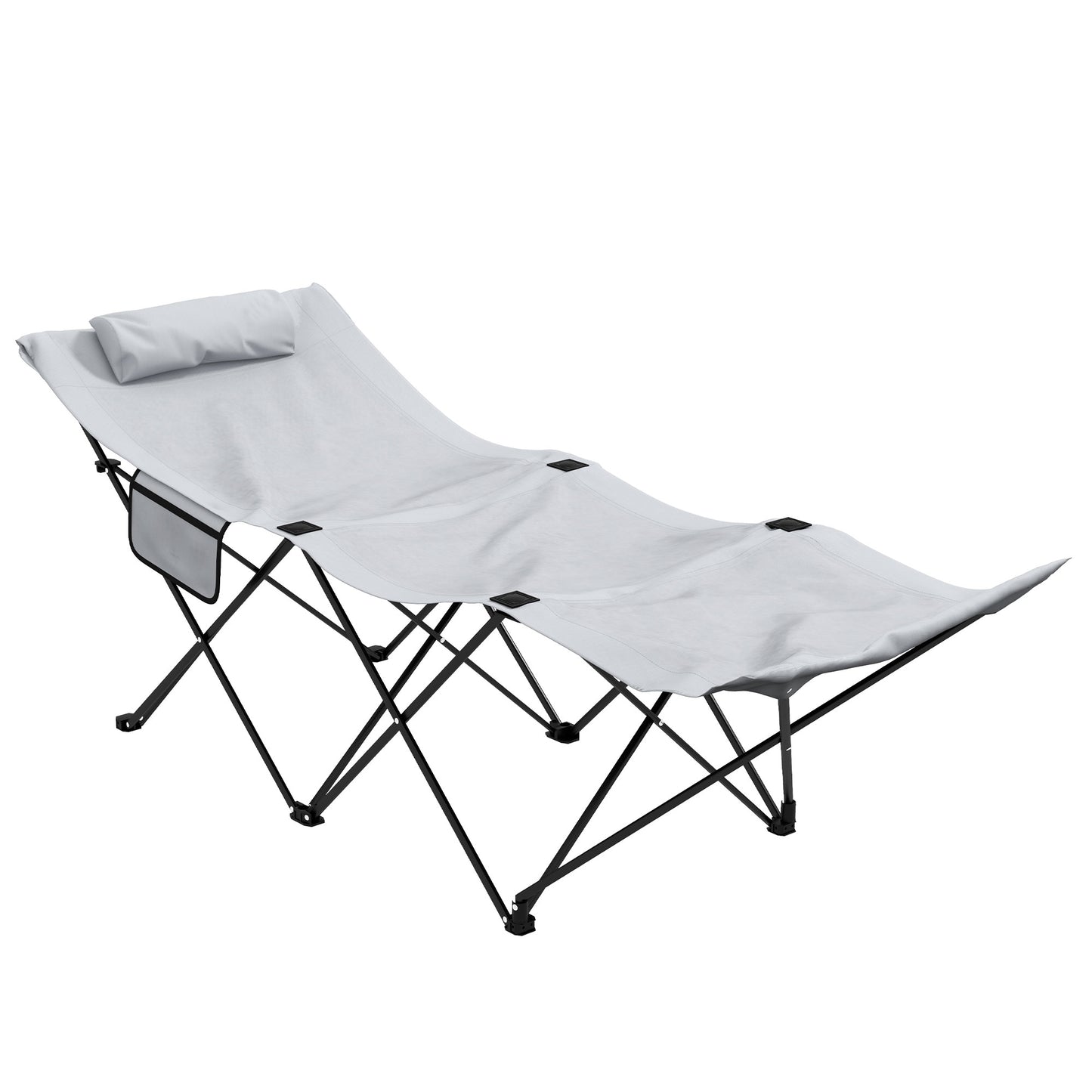 Camping Bed for Adults, Single Folding Camp Bed
