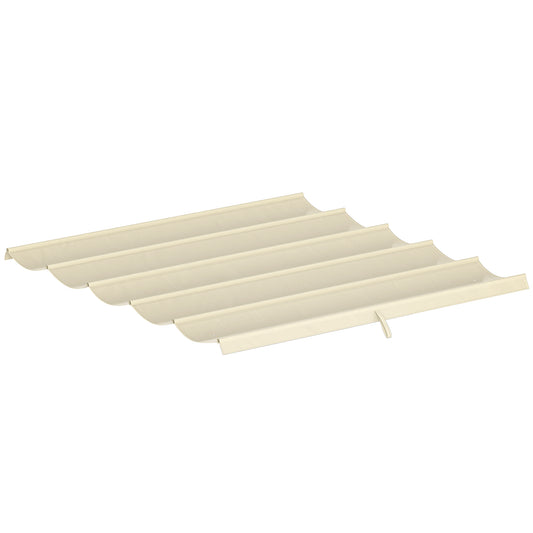 Retractable Pergola Cover, 2.55 x 2.5 m Replacement Canopy Fabric
