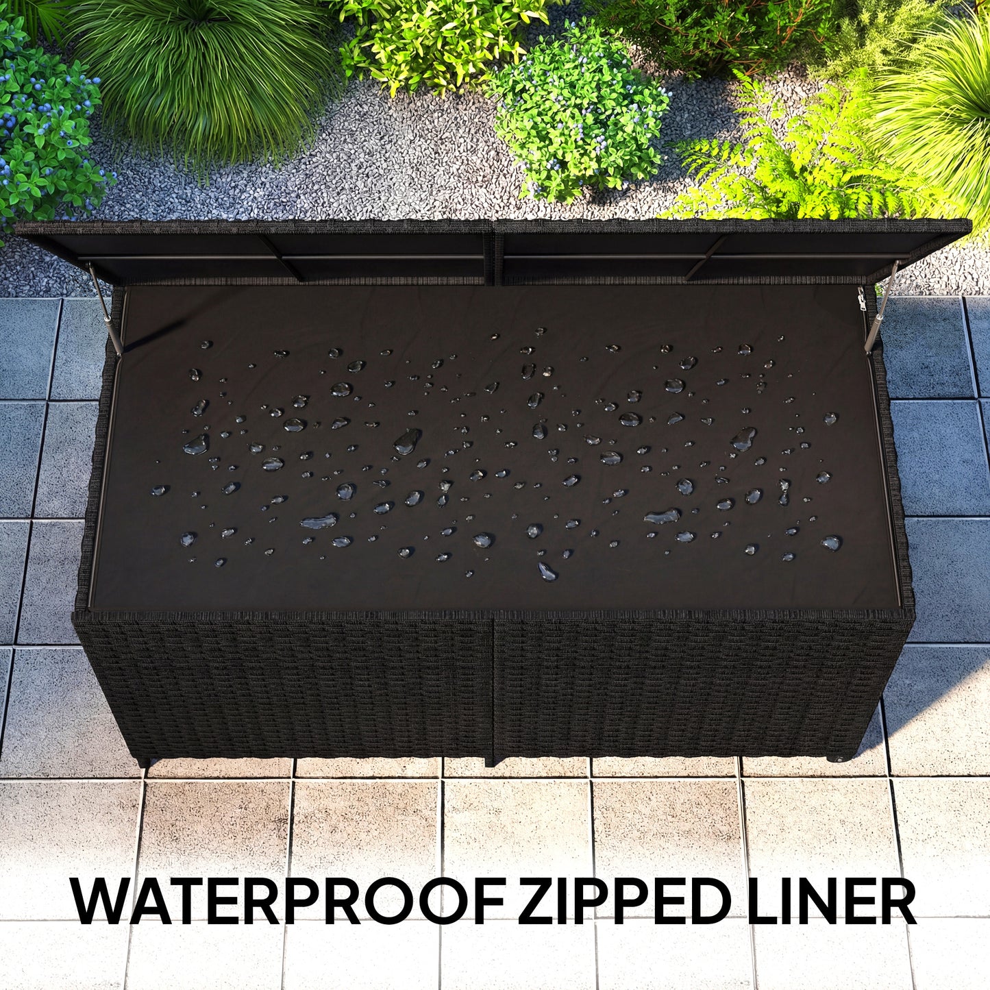 650L Garden Storage Box with 2 Wheels