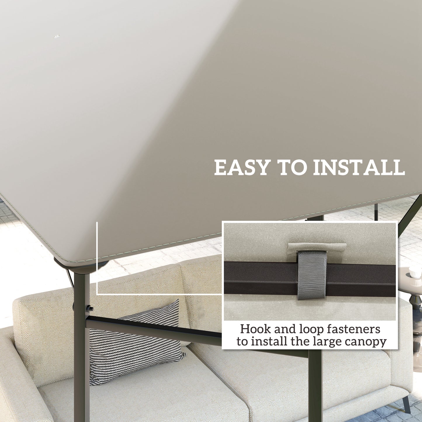 3 x 3(m) Gazebo Canopy Replacement, for 01-0867